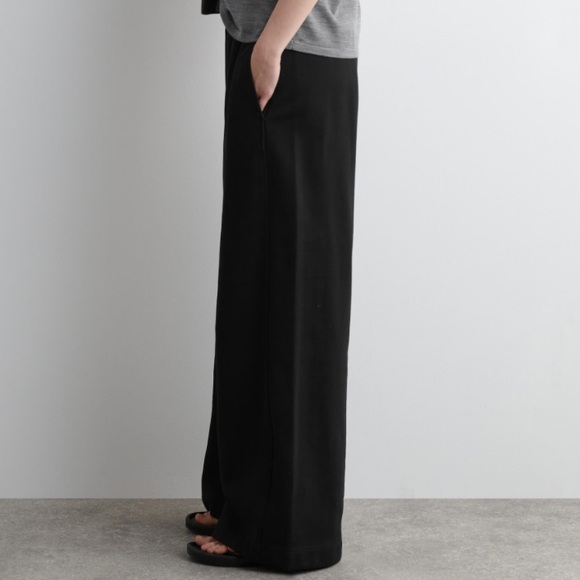 COS Jersey Wide Leg Joggers - Black - S - Picture 2 of 7